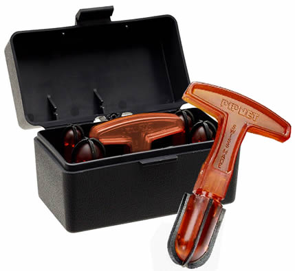 Genuine Swiss made PIPNET pipe reaming tool in a durable transport box, with instructions.